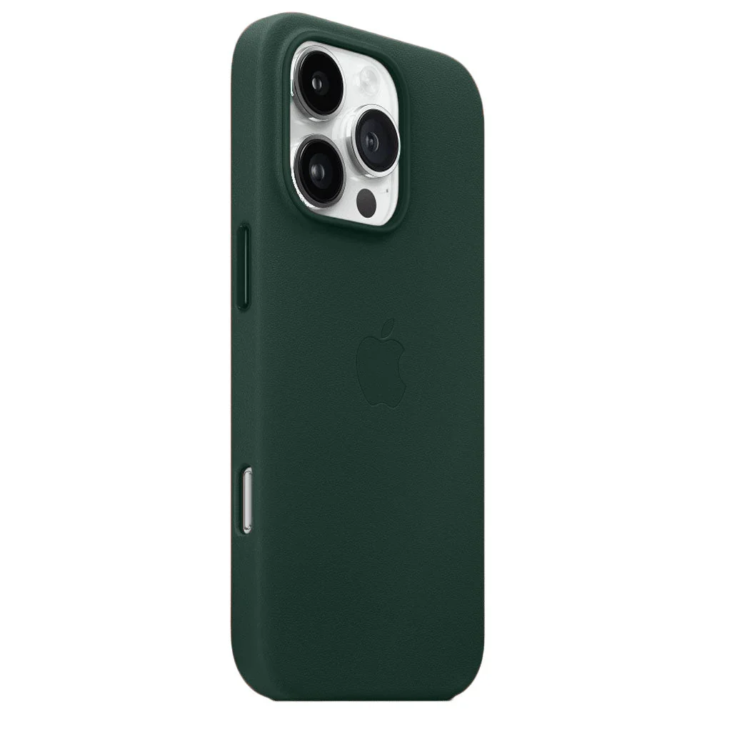 Apple Original Leather Case with MagSafe for iPhone 16 / 16 Pro / 16 Pro Max – Black, Grey, Titanium Brown, Dark Purple, Green, Blue - Image 14