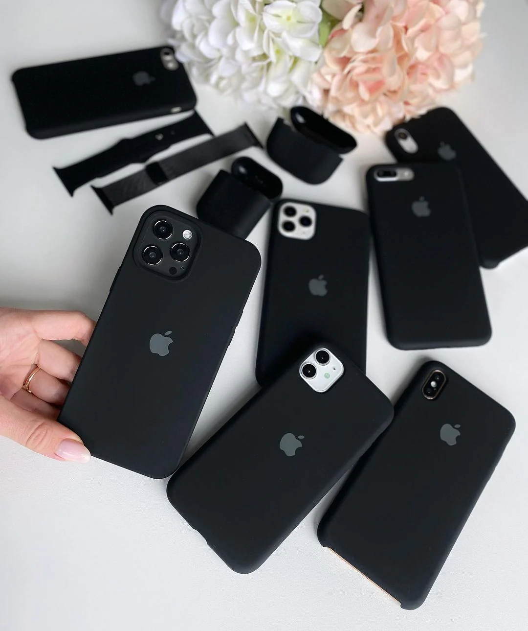 Black iPhone Silicone Case – Premium Soft Touch Cover | Neas Original™
