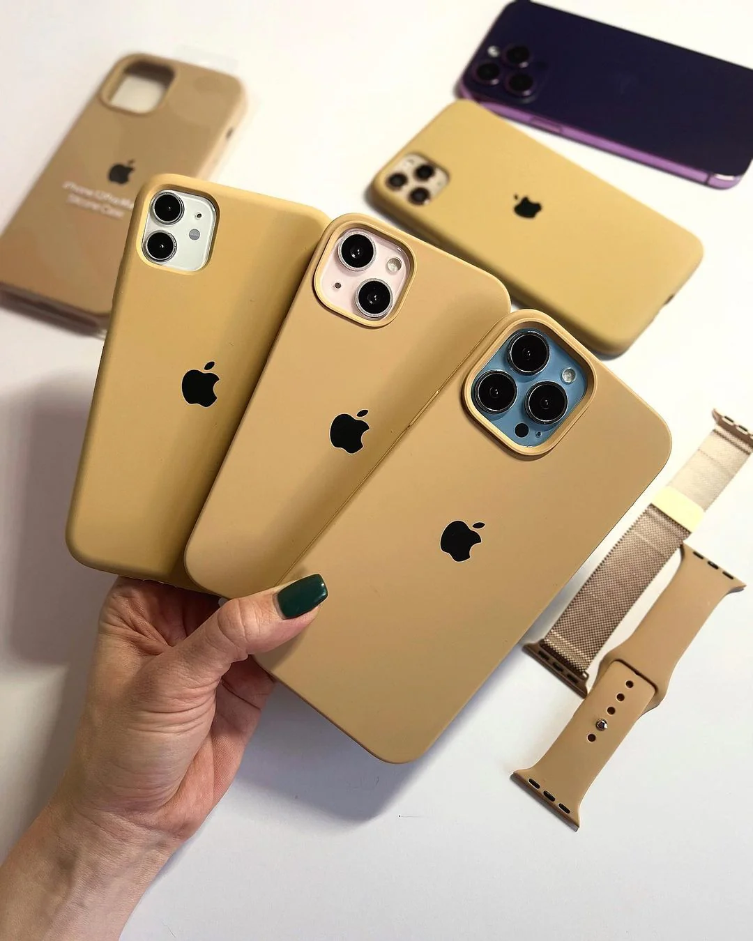 Golden iPhone Silicone Case – Premium Soft Touch Cover | Neas Original™
