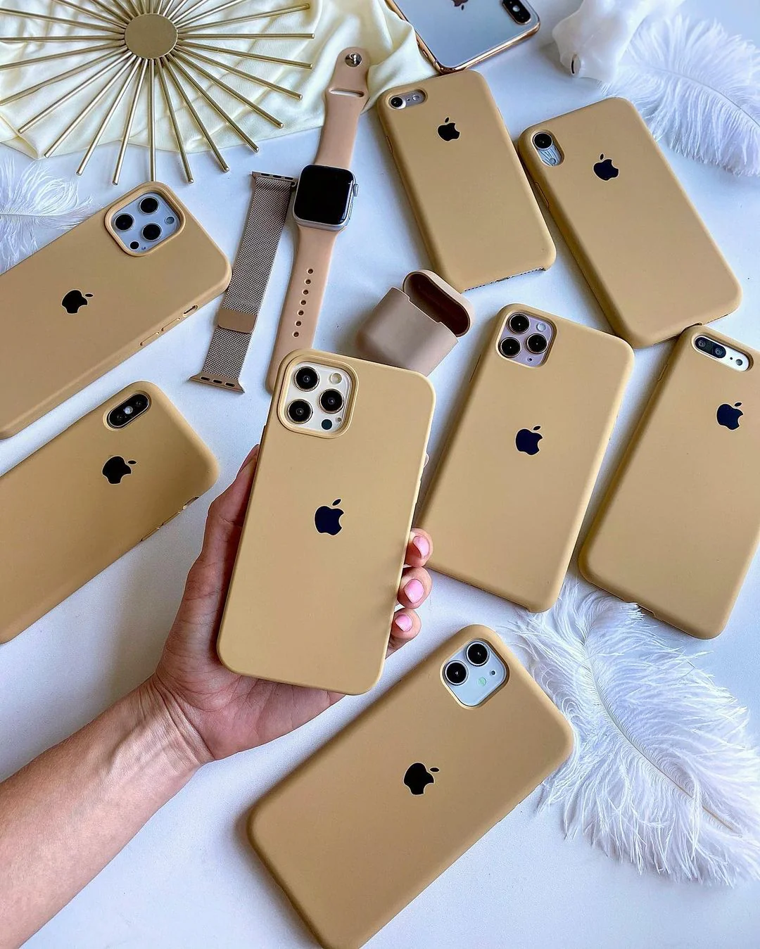 Golden iPhone Silicone Case – Premium Soft Touch Cover | Neas Original™ - Image 3