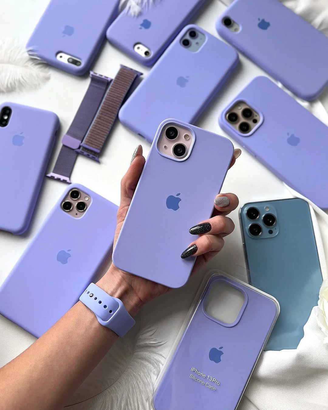 iPhone Silicone Case (Light Purple) - Image 3
