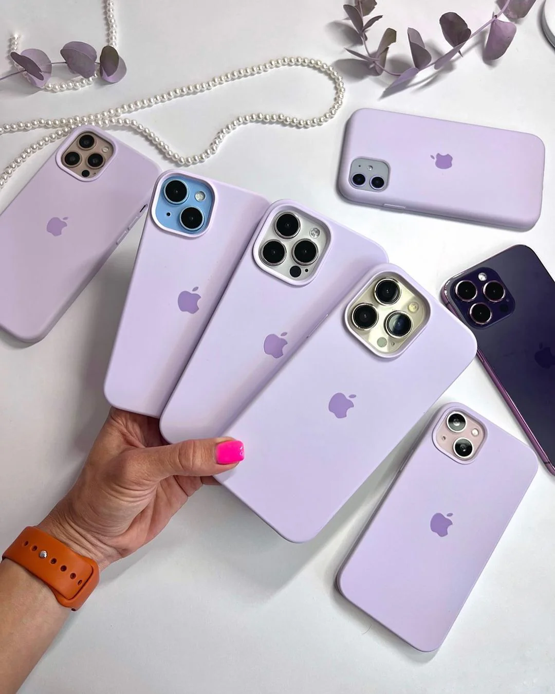 iPhone Silicone Case – Lilac | Premium Soft-Touch Protective Cover