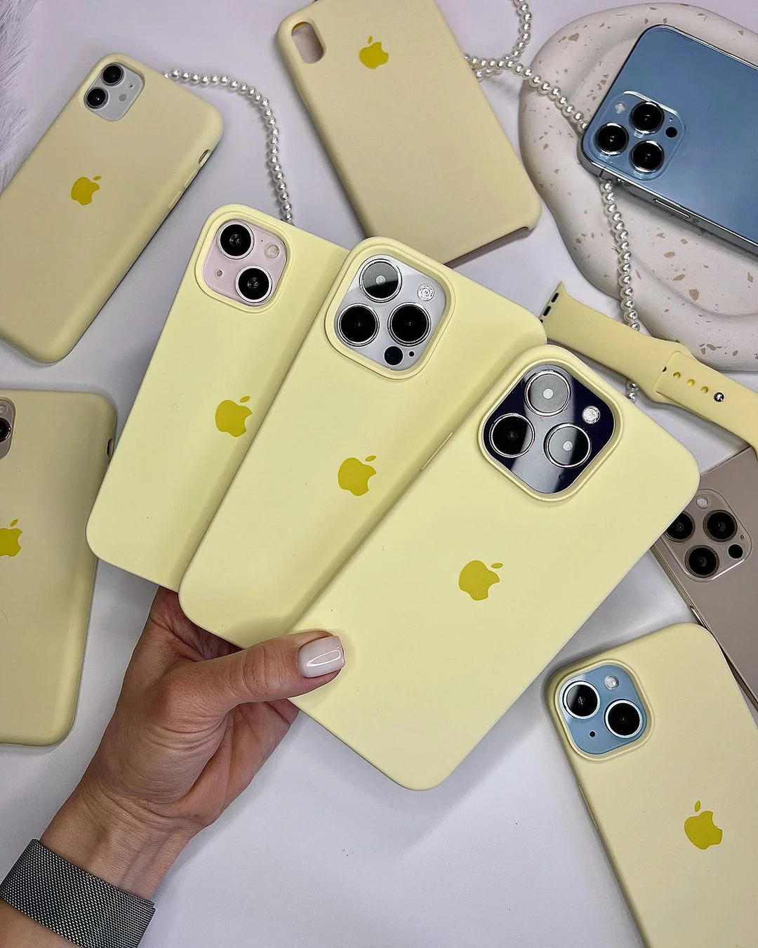 Milk Yellow iPhone Silicone Case – Premium Soft Touch Cover | Neas Original™