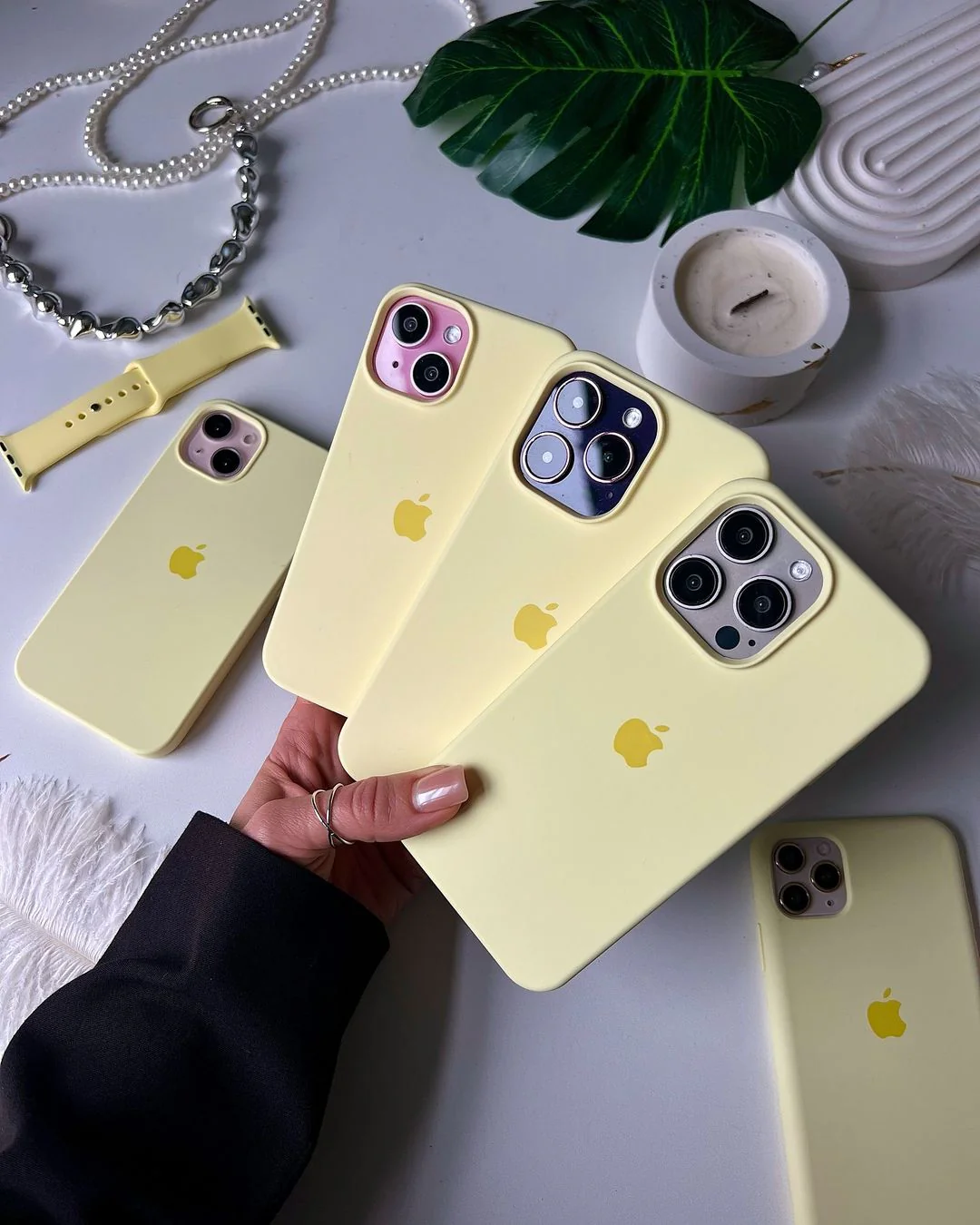 Milk Yellow iPhone Silicone Case – Premium Soft Touch Cover | Neas Original™ - Image 3