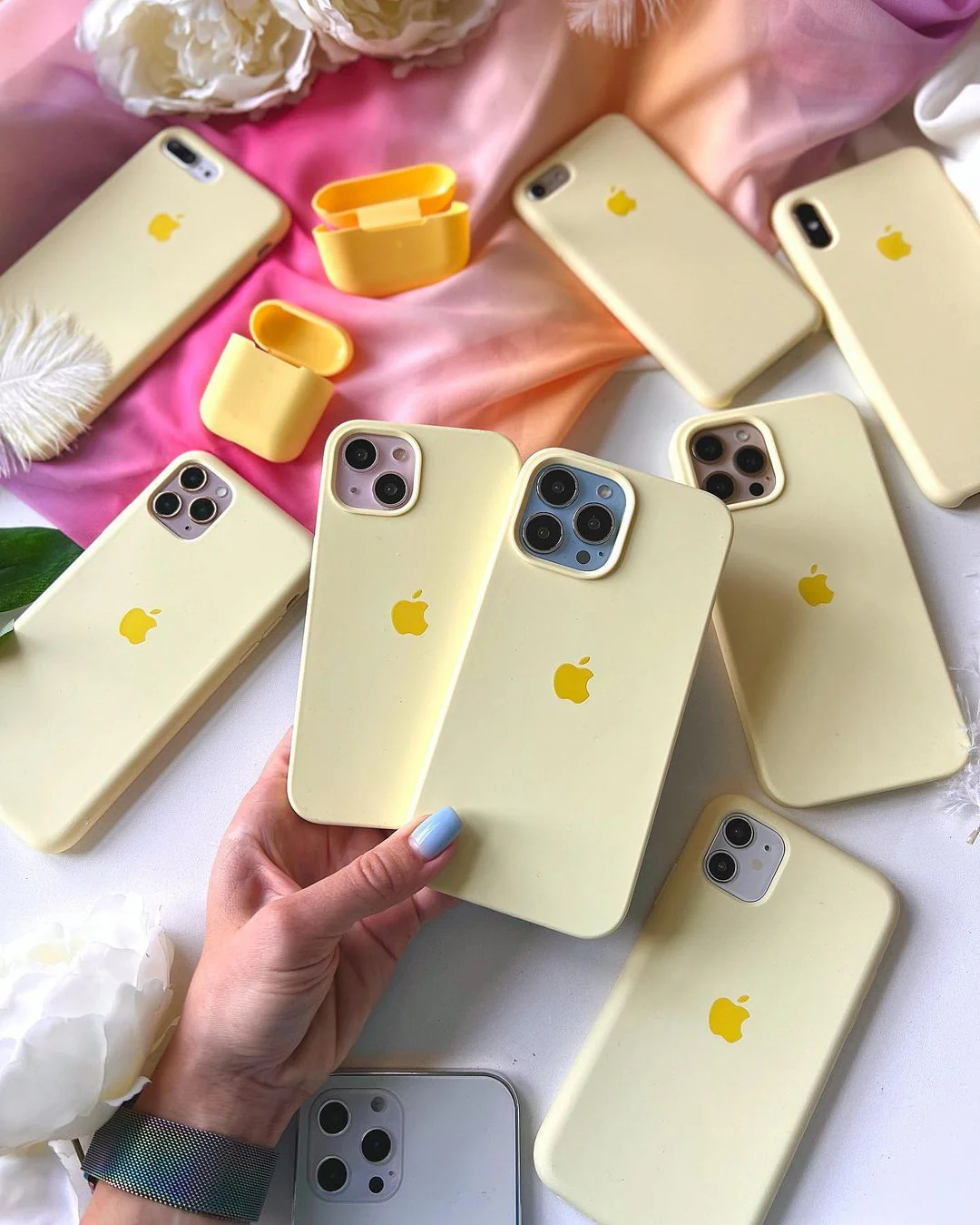 Milk Yellow iPhone Silicone Case – Premium Soft Touch Cover | Neas Original™ - Image 4