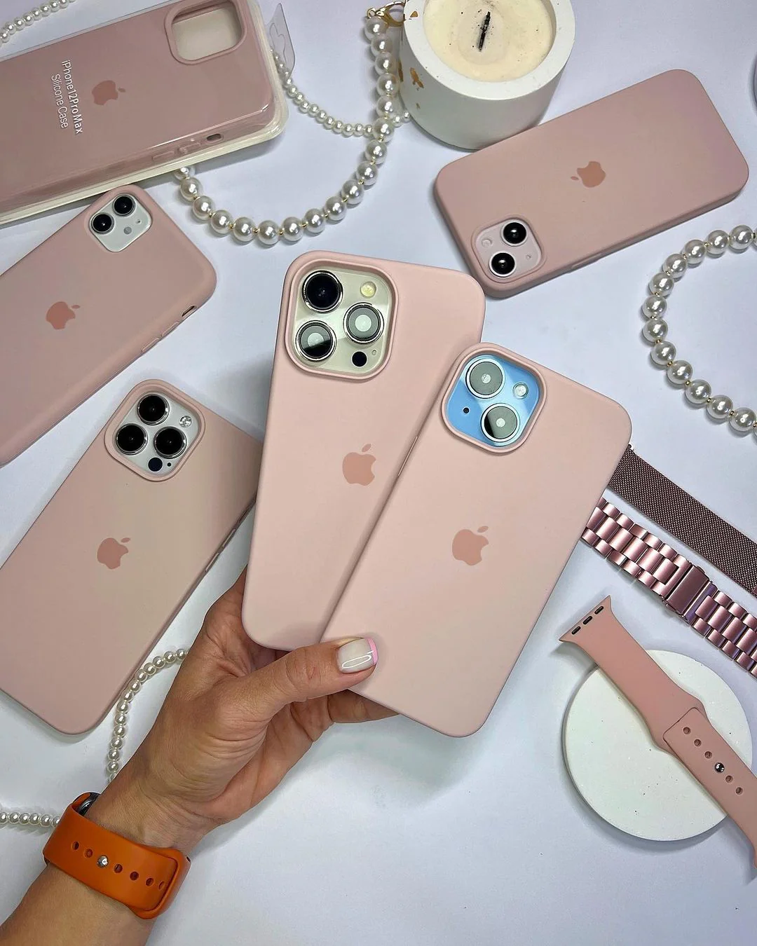 Pink Sand iPhone Silicone Case – Premium Silicone | Neas Original™ - Image 2
