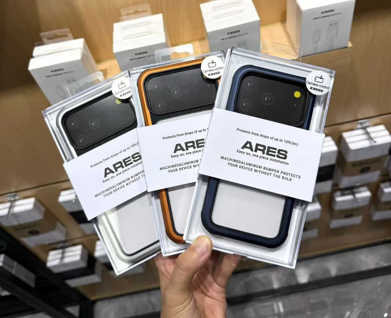 KZDOO Ares Metal Frame Transparent MagSafe Case for iPhone 17 Pro & 17 Pro Max | Military-Grade Drop Protection | NeasOriginal™