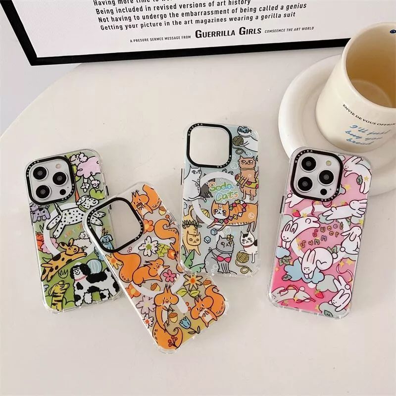 Mikalen Cute Animal Bayer TPU Material shockproof Magnetic Case for iPhone 15 Series - Image 14